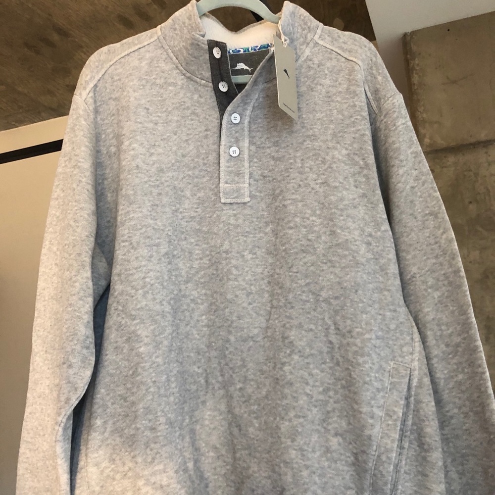 NWT Tommy Bahama Button Sweatshirt